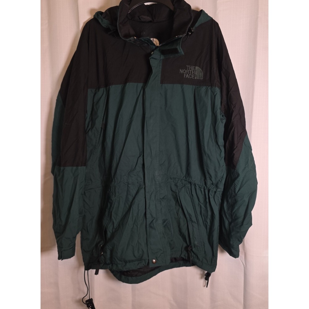 Vtg‎ North Face Jacket Mens 90s Mountain Light Windbreaker Green - MEASUREMENTS